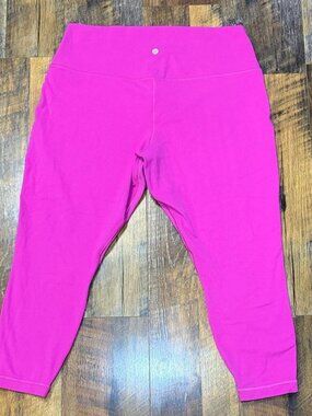 Lululemon Hot Pink Leggings Barbiecore Size 20